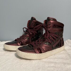 JUMP ZETO LTD DELUXE Men’s sneakers leather ankle boots Burgundy